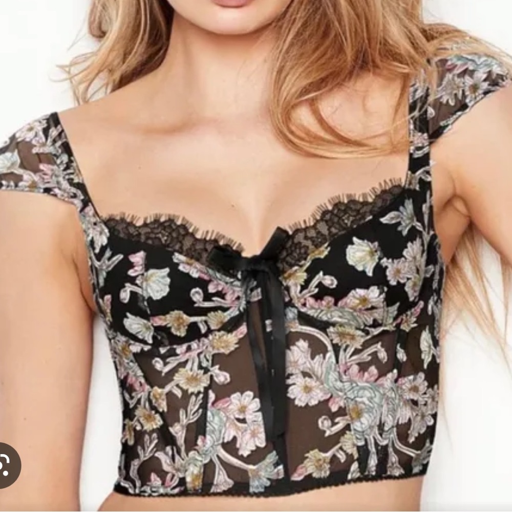 Victoria secret floral corset